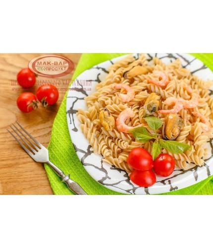 Макарони з морепродуктами