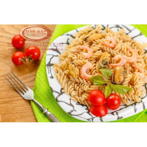 Макарони з морепродуктами