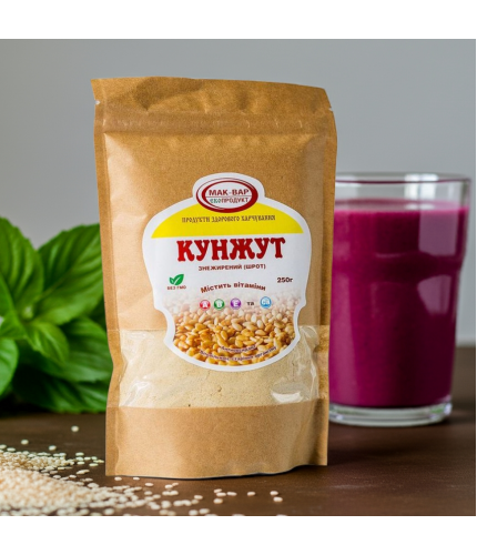 Шрот насіння кунжуту, пакет 250 г