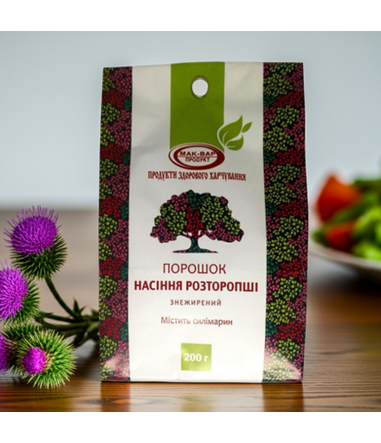 Шрот насіння розторопші, пакет 200 г