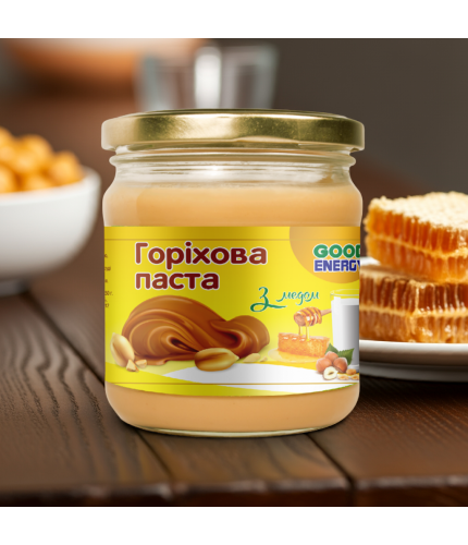 Горіхова паста з медом 180 г